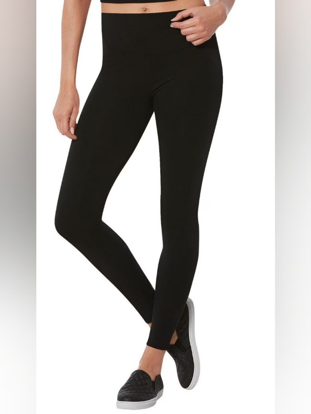 Medium Secret Cotton Leggings Pants in Black Sz Medium - Picture 2 of 5